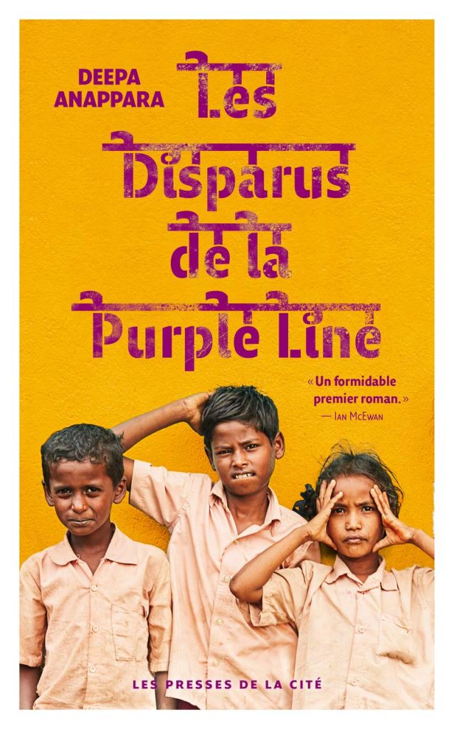 Les disparus de la purple line Deepa Anappara livre sur l'Inde, Asie, conseils lectures